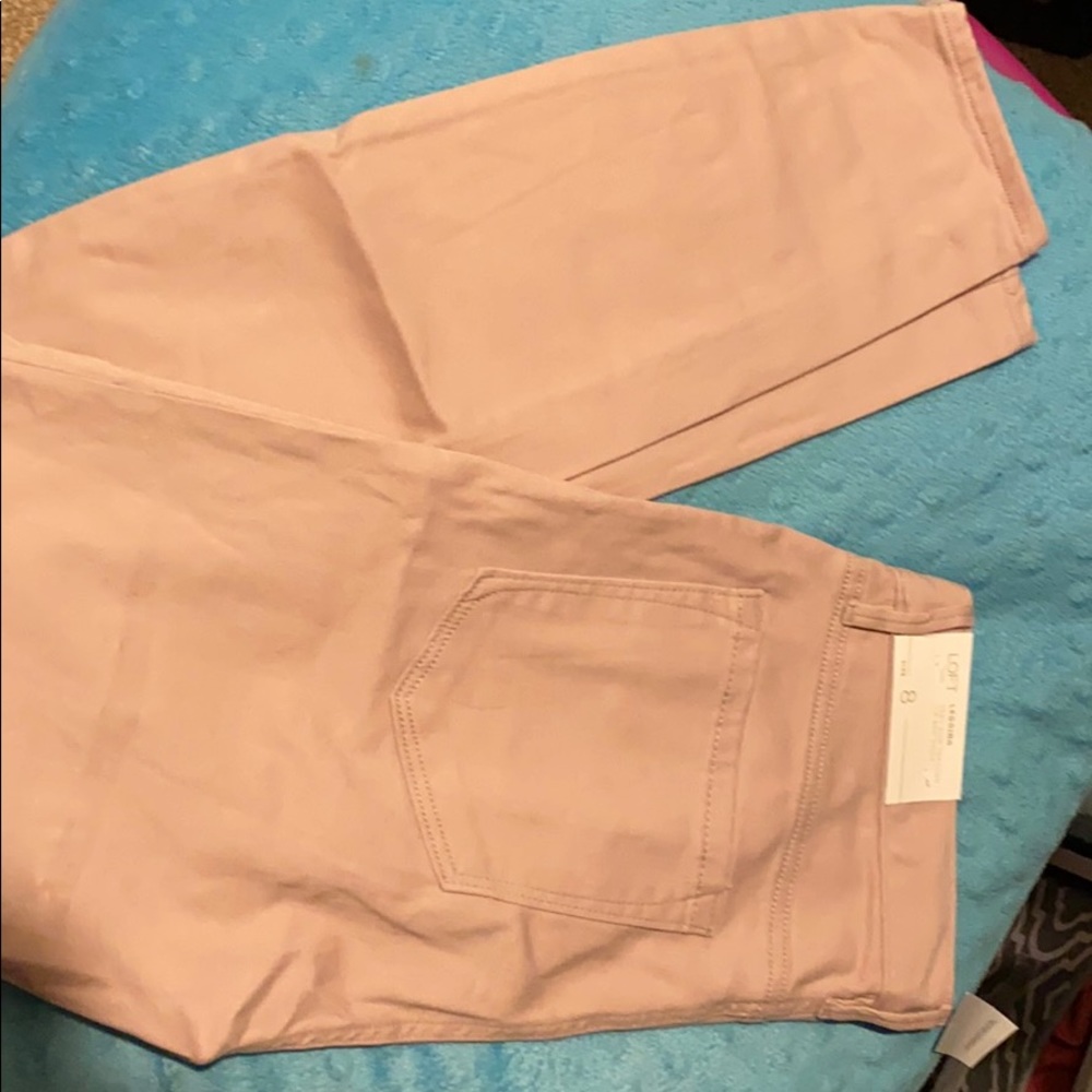 Loft pink leggings pant size 8